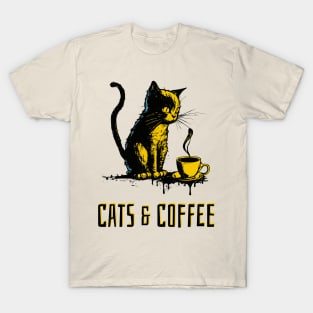 Cats & Coffee T-Shirt